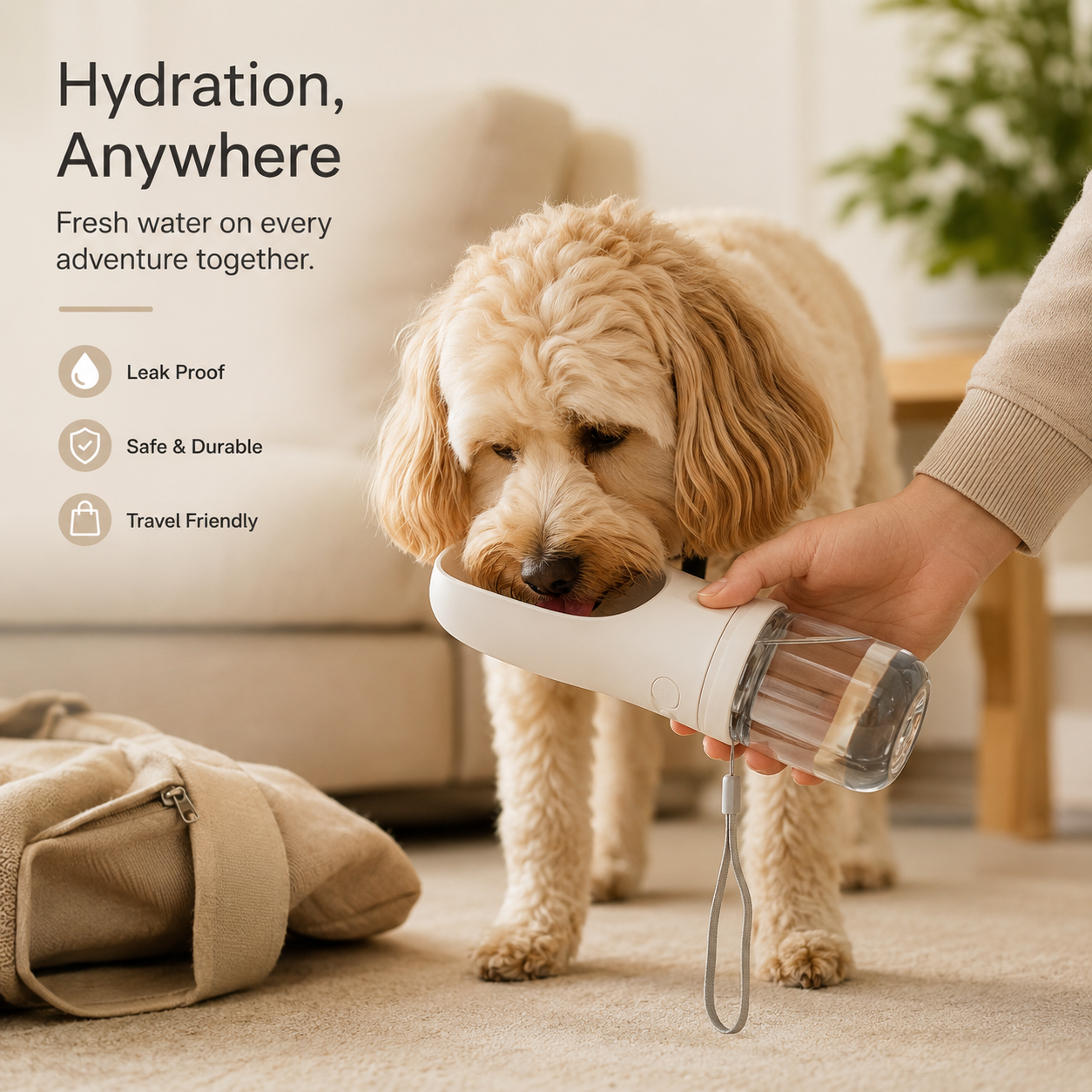 Furlio AquaGo Portable Pet Water Bottle