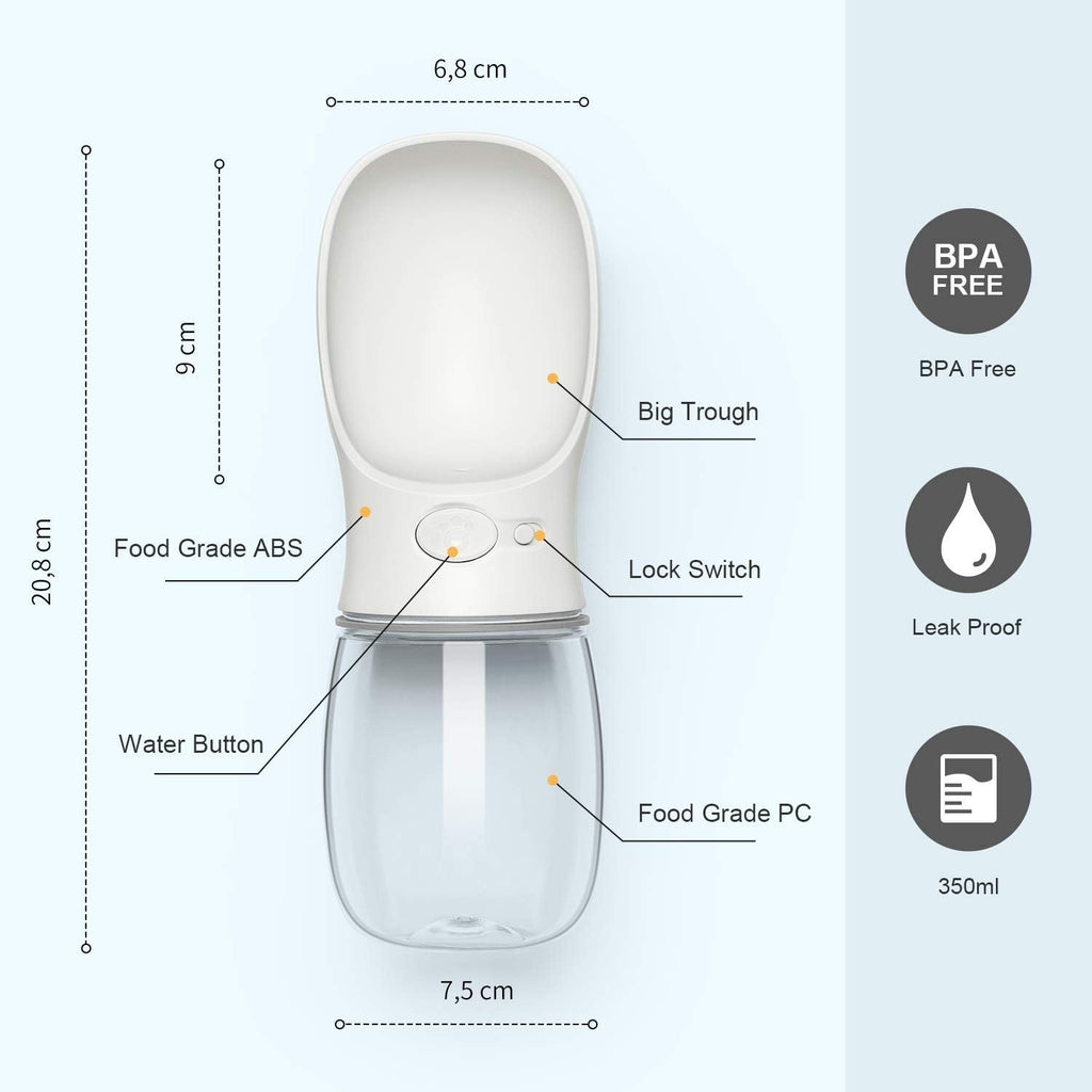Furlio AquaGo Portable Pet Water Bottle